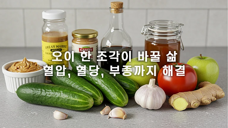 오이와 마늘, 최고의 조합으로 혈관 건강 잡는 법