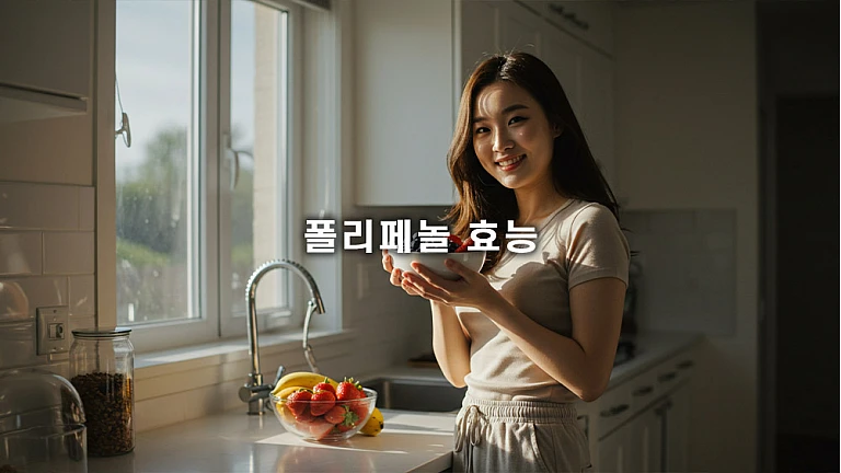 폴리페놀 효능: 우리가 몰랐던 건강의 비밀