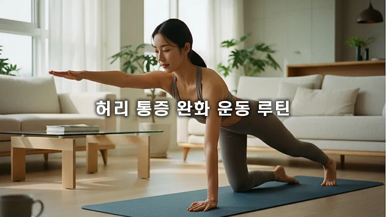 허리 통증 완화 운동 루틴, 허리 근육 강화와 자세 교정 팁 완벽 정리