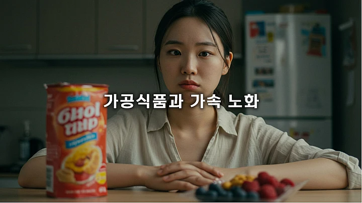 가속 노화 식품 5가지 위험성 분석: 정제 탄수화물/단순당 섭취를 줄여야 하는 과학적 이유
