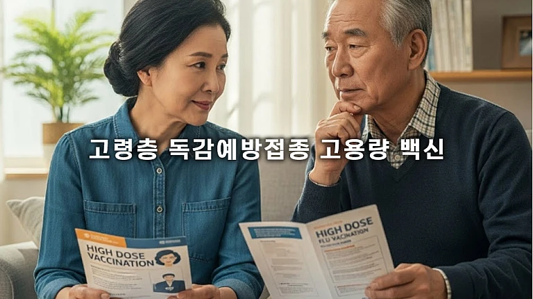 65세 이상 필독! 고령층 독감예방접종 고용량 백신이 필요한 이유 3가지