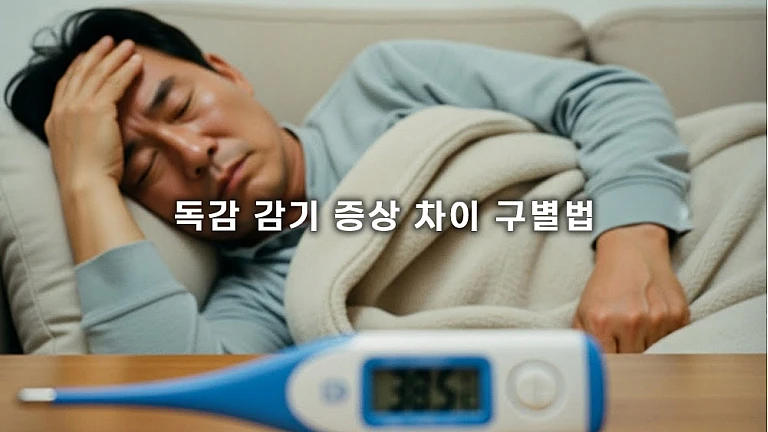 독감 vs 감기 헷갈리는 증상? 고열/근육통 등 자가진단 구별법 노하우 5가지