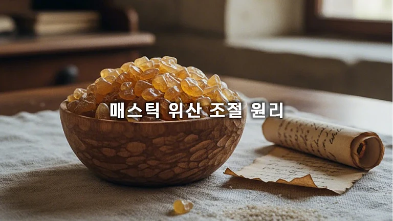 매스틱 위산 조절 원리: 신이 내린 눈물, 매스틱 검 효능으로 위 건강을 지키는 비결