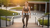 계단 오를 때 무릎 불편함, 관절 압력 줄이는 자세와 강화 운동 팁
