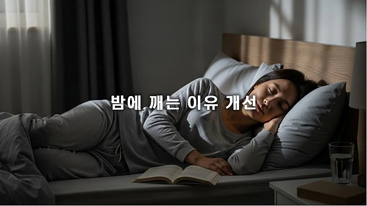 밤에 깨는 이유 개선, 깊은 잠 방해 요인 해결하는 수면 환경 최적화 3단계 전략