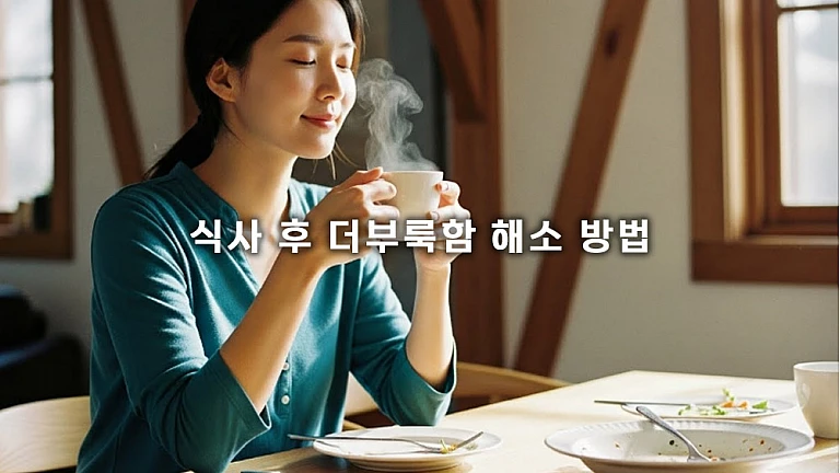 식사 후 더부룩함 해소, 위장 기능을 돕는 식사 습관과 천연 소화제 정리