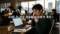 40대 간 건강 관리법과 지방간 개선을 돕는 일상 루틴 5가지