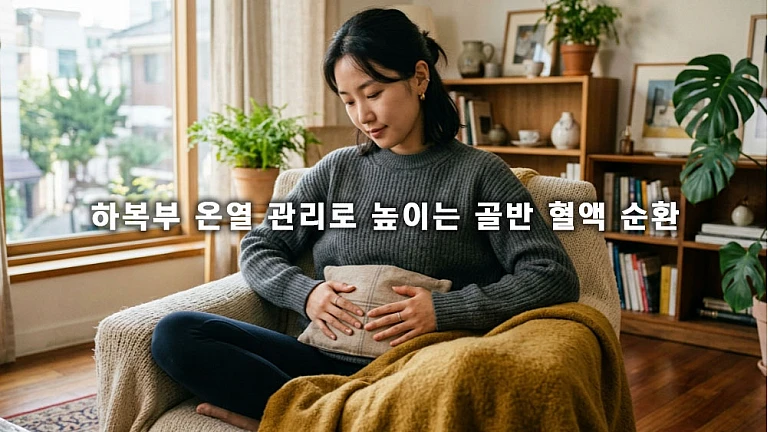 하복부 온열 관리로 높이는 골반 혈액 순환과 따뜻한 찜질 효과