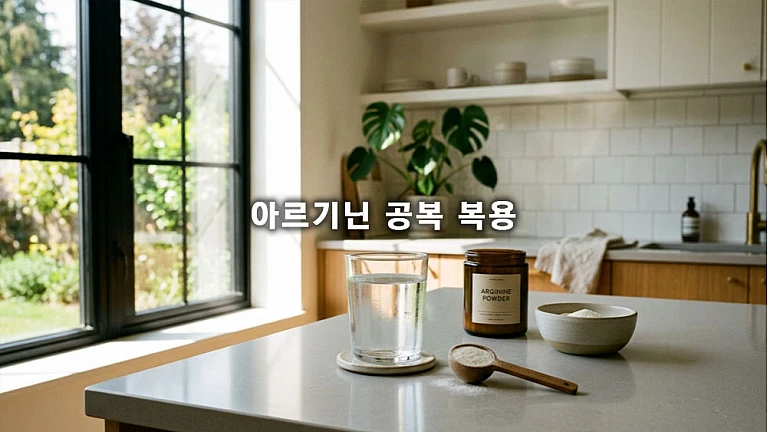 아르기닌 공복 복용이 필수인 이유와 흡수 경쟁 원리 알아보기