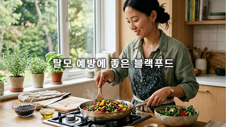 탈모 예방에 좋은 블랙푸드의 실제 효능과 현명한 섭취 전략