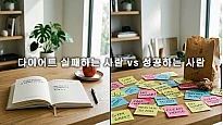 다이어트 실패하는 사람 vs 성공하는 사람 차이, 요요 없는 행동 습관 분석