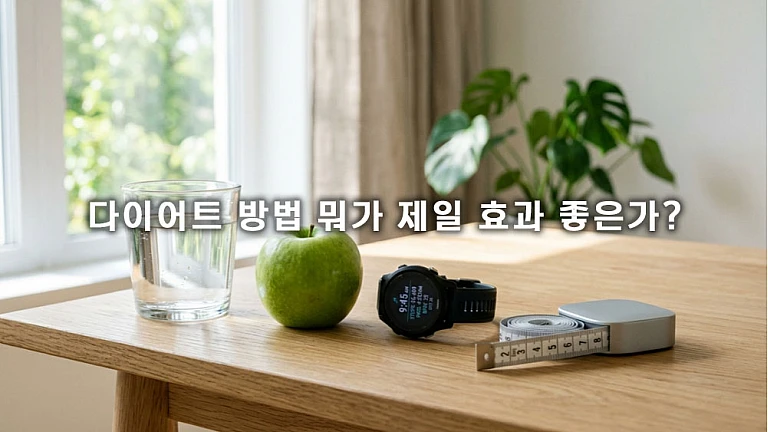 다이어트 방법 뭐가 제일 효과 좋은가, 실패 없는 나만의 선택 기준 3가지