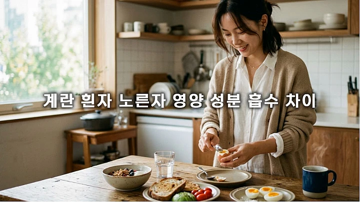 계란 흰자 노른자 영양 성분 흡수 차이와 효율적인 섭취법 계란 흰자 노른자 영양 성분 흡수 차이와 효율적인 섭취법