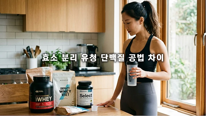 효소 분리 유청 단백질 공법 차이 분석하여 합리적 선택 하기