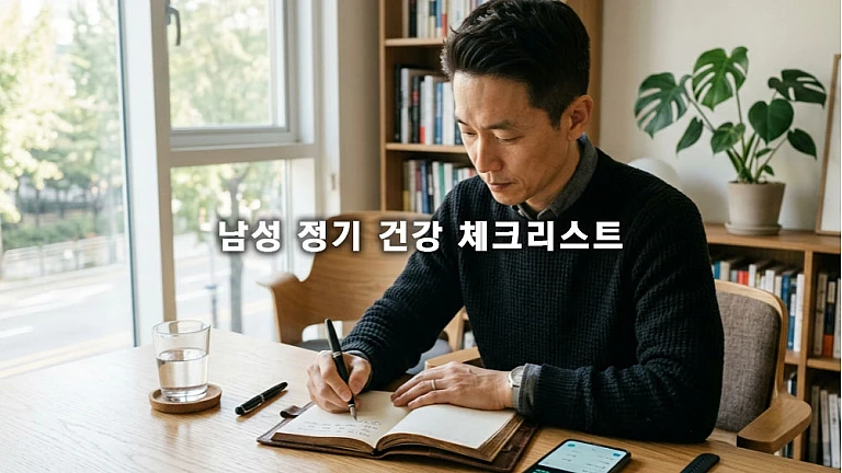 남성 정기 건강 체크리스트와 활력 지수를 관리하는 건강 로그 구축법