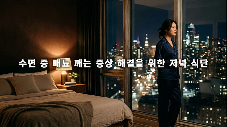 수면 중 배뇨 깨는 증상 해결을 위한 저녁 식단 변화와 야간뇨 관리법