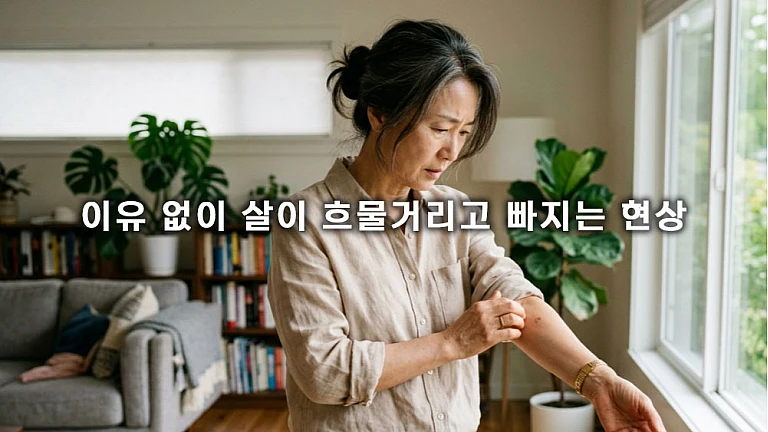 이유 없이 살이 흐물거리고 빠지는 현상과 탄력을 회복하는 습관