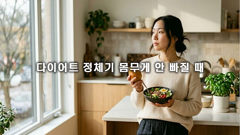 다이어트 정체기 몸무게 안 빠질 때 치팅데이 타이밍과 극복 전략