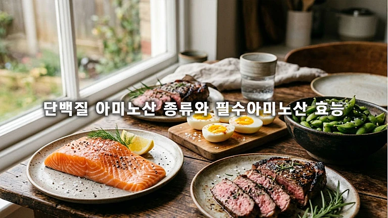 단백질 아미노산 종류와 필수아미노산 효능 및 효과적인 섭취법 정리