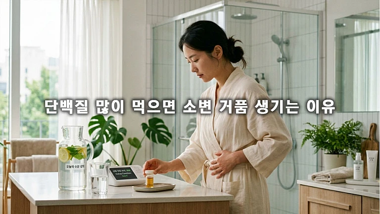 단백질 많이 먹으면 소변 거품 생기는 이유와 신장 건강 체크리스트