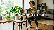 중장년층 하체 근력 강화하는 관절 부담 없는 실내 운동법