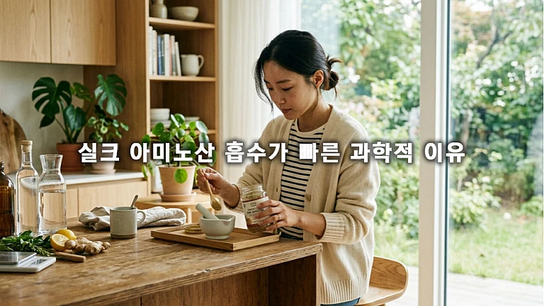 실크 아미노산 흡수가 빠른 과학적 이유와 건강에 미치는 특징