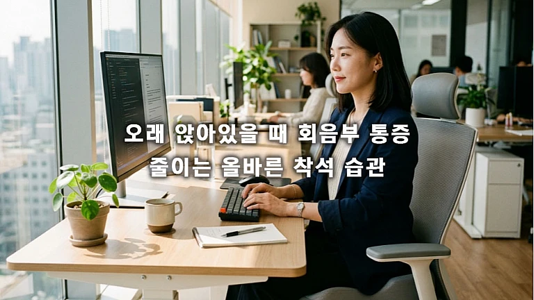 오래 앉아있을 때 회음부 통증 줄이는 올바른 착석 습관과 압력 분산법