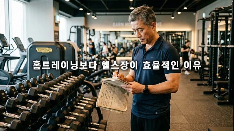 홈트레이닝보다 헬스장이 효율적인 3가지 이유와 실전 루틴