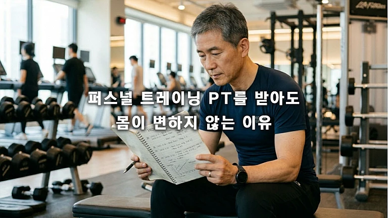 퍼스널 트레이닝 PT를 받아도 몸이 변하지 않는 결정적인 이유