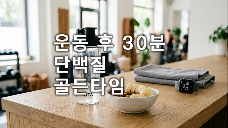 운동 후 30분 단백질 골든타임의 오해와 진실: 세포가 열리는 진짜 타이밍