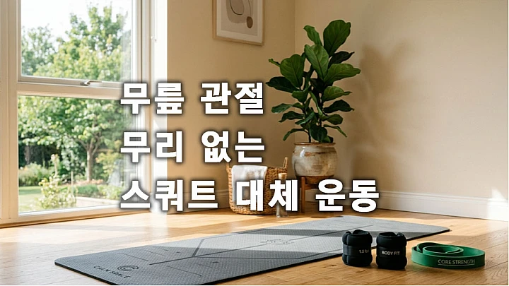 무릎 관절 무리 없는 스쿼트 대체 운동 5가지와 안전한 하체 자극법 무릎 관절 무리 없는 스쿼트 대체 운동 5가지와 안전한 하체 자극법