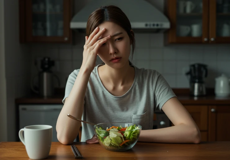 저염식 후 어지러움을 느끼는 한국 여성