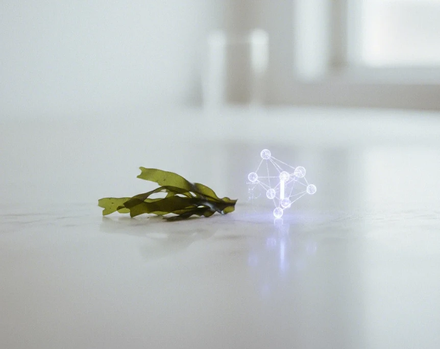 갑상선 호르몬 재료인 미역과 요오드의 모습