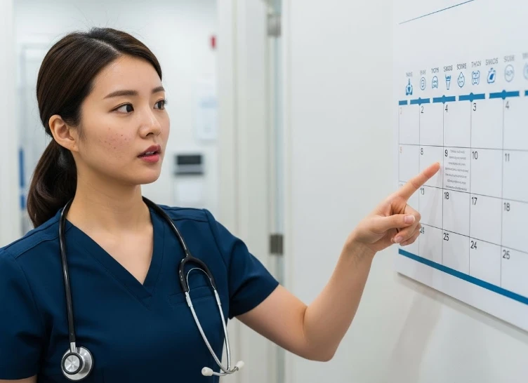 독감 백신 지연 접종의 중요성을 설명하는 한국인 의료 전문가