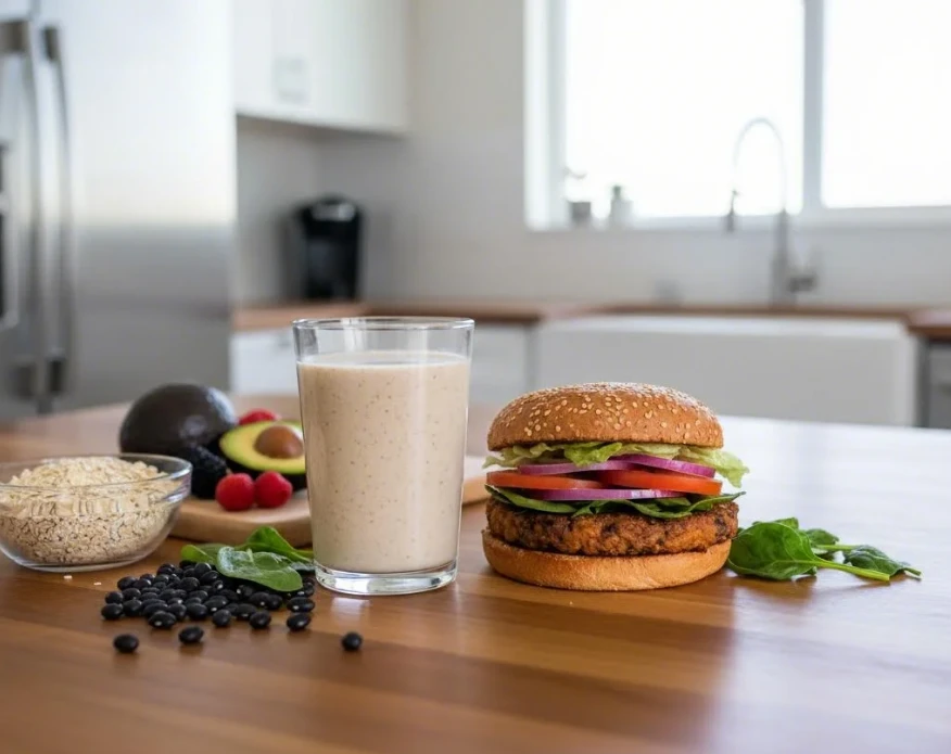 콜레스테롤 낮추는 오트밀 스무디와 콩 버거 레시피